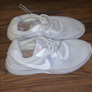 White Nike shoes